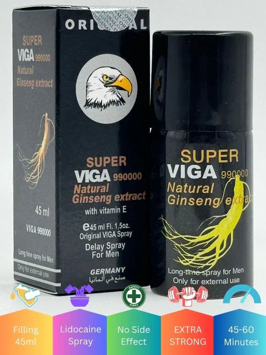 Super Viga 990000 Natural Ginseng Extract Long Time Spray For Men (45 ml)
